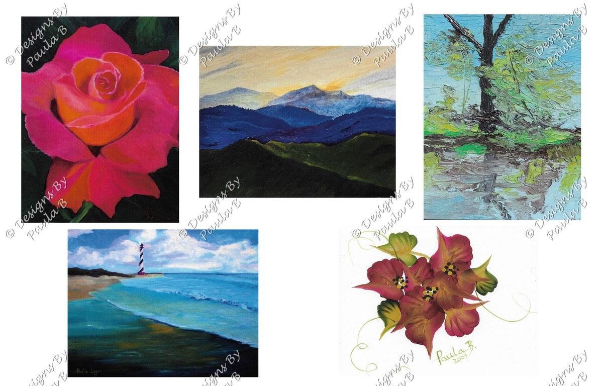 Notecards Assorted Pack #2 (Rose)
