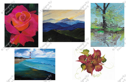 Notecards Assorted Pack #2 (Rose)